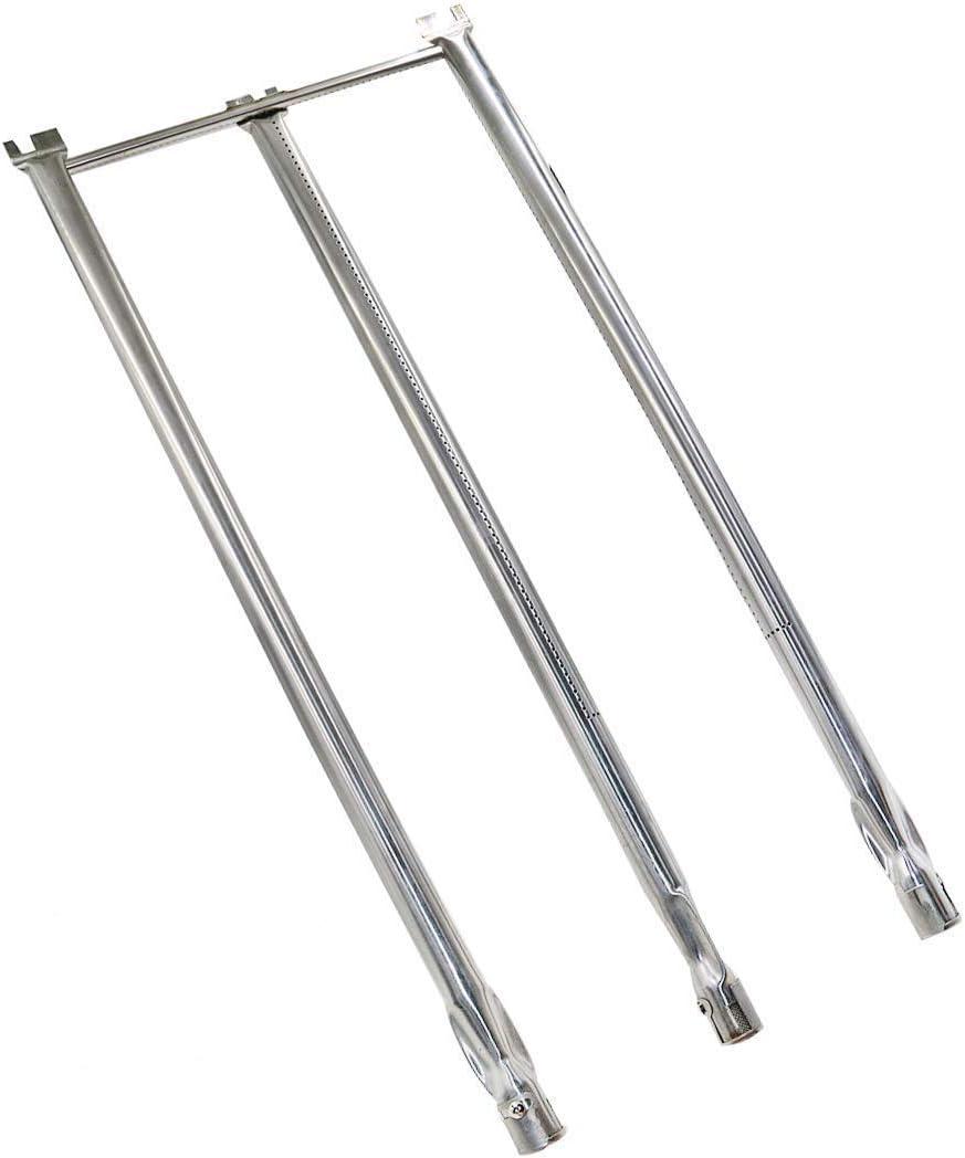 Uniflasy 7508 Grill Burner Tube for Weber Genesis Silver B/C Gold B/C Spirit 700 Spirit E-310, E-320 Side Control Weber 900 Grill Parts Stainless Steel Gas Grill Burner Tube Kit (28 1/8 inch)