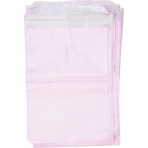 10 x 14-Inch Plastic Mailing Postal Bag - Pink (Pack of 100)