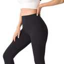 Womens Seamless Leggings 28" Inseam with Pockets Buttery Soft High Waisted Tummy Control Full Length Yoga Pants (X-Small-Small)