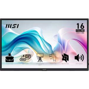 msi Pro MP165 E6 Ultra Slim & Light Portable Monitor,15.6" FHD IPS 1080p, USB Type-C, HDMI, Built-in Speakers, Tripod Mount Support, Perfect for PC, Mac, PS5, PS4, Xbox, Mobile, Metal Gray