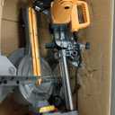 Hoteche 8-1/4-Inch Miter Saw 12.5A Sliding Compound Single Bevel Chop Saw with Laser and Blade for Wood and Metal Working