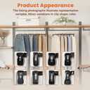 HOUSE DAY Pants & Skirt Hangers - 10 Pack Pants Hangers with Non-Slip Big Clips - Closet Hanger for Shorts, Shirts, Jeans, Slacks, Clothes, Clothing - Durable, Slim & Space Saving, Black - 12 Inch