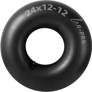 AR-PRO Relacement 24x12-12 Heavy-Duty Inner Tubes for ATV, Lawn Tractor, Mowers, Golf Cart, Snow Blowers, and More - With TR13 Straight Valve Stems - Made from Durable Butyl Rubber