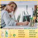 50 Set Employee Appreciation Gifts Bulk Inspirational Pickle Potato Pens and Keychains with Motivational Cards Positive Valentines Gift for Coworker Staff Office Party Favor