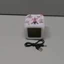 Romantic Paris Eiffel Tower Alarm Clock for Kids Boy Girl 7 LED Color Changing Wake Up Clock Home Decor Bedroom Digital with Temperature Display