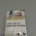 Chair Leg Floor Protectors Square, Silicone Chair Leg Protectors for Hardwood Floors, Chair Leg Caps Covers Protect Wooden Floors from Scratching 20 Pcs Medium (Fit:3/4" to 1")