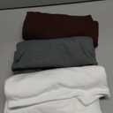 CE' CERDR 3 Pack Womens Long Sleeve Shirts Crew Neck Basic Tees Tight Fitted Casual Going Out Stretchy Slim Tops (X-Large, 3 Pack White, Dark Red, Dark Grey)