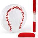 Hooqict Baseball Pinata with Blindfold and Bat Sports Pinata for Kids Boys Baseball Themed Birthday Party Decorations Supplies