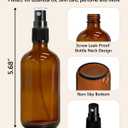 KEYWING 35 Pack Small Amber Glass Spray Bottles for Essential Oils, 4oz Empty Fine Mist Mini Spray Bottles, Refillable Containers for Hair, Travel, Plants, Cleaning, Skin Care