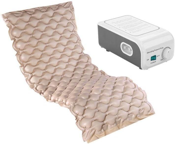 Alternating Air Pressure Mattress Pad - Hospital Topper for Bedridden Elderly Patients - Waterproof Breathable Ulcer Cushion with Whisper Quiet Pump