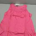 Ahlaray Women's Crewneck Lace Sleeveless Summer Casual Loose Tank Tops Basic Shirts, Rose, Large