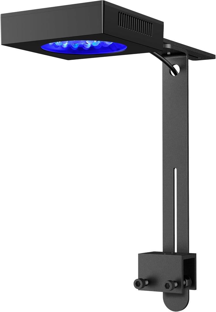 NICREW NavaReef 65 Reef LED Light, 65W Reef Aquarium Lighting for Soft/LPS Corals and Saltwater Fish Tanks, Built-in Timer, Blue Focused Spectrum