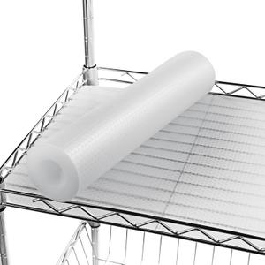 Wire Shelf Liner 14x197'' Clear Shelf Liner Kitchen,Cabinets,Drawer Liner, Cupboard, Under Sink, Pantry,Non-Adhesive Liner,Stain-Proof Shelf,1.2mm Thicken/Waterproof/Anti-Slip Liners