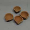 Clay Diya Set Traditional Diwali Ke Diye Earthen Clay Diya Mitti Ka Diva Diyas for Pooja Diwali Diya Brown Home Decore Pooja Item (Set of 21 Pieces)