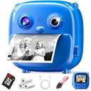 Kids Instant Print Camera- Christmas Birthday Gifts for Age 3-12 Girls Boys- Selfie Digital Camera with 32GB SD Card- Toddlers Portable Travel Toy for 3 4 5 6 7 8 9 10 Year Old Girls Boys-Blue