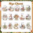 15 Pcs Wooden Centerpieces for Tables Winter Table Decor Santa Snowman Elk Gnome Xmas Tree Rustic Wooden Table Signs Tabletop Centerpieces for Christmas Winter Holiday