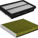 Engine Air Filter and Cabin Air Filter Set Compatible with 2022-2025 Tucson, 2021-2025 Santa Fe Sorento, 2020-2025 Sonata, 2021-2025 K5 With OE CA12816 28113L1000 & 97133-N9100 Not For Hybrid