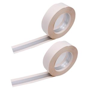 2IN x 100FT Metal Reinforced Drywall Corner Tape - No Adhesive Side, Self-Adhesive Wall Corner Protection for Inside & Outside Corners (2 Roll)