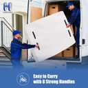 HOMESURE Mattress Bags for Moving and Storage with 8 Handles - Mattress Cover for Moving - Heavy Duty, Strong Zipper Closure, Moving Supplies & Moving Bag - Semi-Transparent, Queen