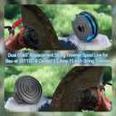 20115E-B 0.065" Dual Line Replacement String Trimmer Line Spool Compatible with Harbor Freight 20115E-B Bauer Corded 5.5 Amp 15 Inch String Trimmer, 27ft (4 Spool+1 Cap)