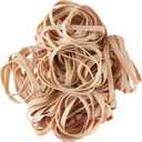 Amazon Basics Rubber Bands, Office Supplies, Size 64 (1/4"), 320 Bands/1 lb Pack, 3-Pack, Tan