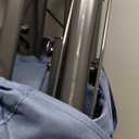 PORTAL Oversized Folding Rocking Camping Chair Portable Outdoor Rocker with High Back Hard Armrests Carry Bag, Supports 400 lbs (1p-fabric Blue)