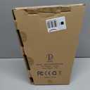 KDKD Lighted Makeup Mirror 1X 7X Magnification Double Sided Round Shape with Base Touch Button, Cordless and Rechargeable (Abs+chrome)