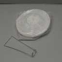 Fosinz Battery Operated Lamp Bedside Table Lamp Paper and Chrome Standing Lamp Room Decoration Festival Lantern Light Nightstand Desk Lamp Bedroom Dresser Living Kids Room College Dorm Coffee (7.87"x7.87"x7.87")