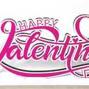 Happy Valentine's Day Wooden Table Sign Pink Table Centerpiece Sign Romantic Valentine Tabletop Decor for Holiday Tiered Tray Party Home and Valentine's Day Accessories