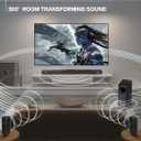 5.1 CH Surround Sound Bar with Dolby Audio, Sound Bars for TV, Wireless Subwoofer & Rear Speaker, Dolby Digital Plus, Bluetooth 5.3, Surround Sound System for Home Theater, 4K & HD TVs| HDMI & Optical