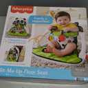 Fisher-Price Portable Baby Chair Sit-Me-Up Floor Seat with Developmental Toys and Crinkle & Squeaker Seat Pad, Panda Paws (1 Count (Pack of 1))