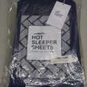 Cooling Sheets Set Queen Size, Viscose Derived from Bamboo for Hot Sleepers | Deep Pocket Up to 16 Inch | Silky Soft & Breathable Bedding - 4PC (Queen, Navy)