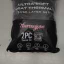 Thermajane Long Johns Thermal Underwear for Women Fleece Lined Base Layer Pajama Set Cold Weather (Small, Black)