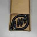 Stroller Bumper Bar Adjustable Angle Replacement Armrest Detachable Stroller Bar Handlebar Crossbar Stroller Accessory Dual-Mode Open with Black Smooth Leather Cover