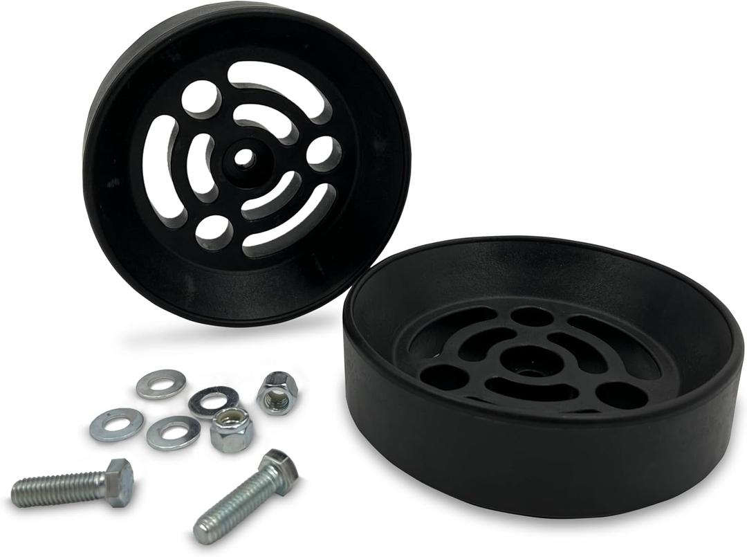 TORQUE Airbag Air Bag Spring Cradle for 6" Diameter Convoluted Bellow Style Air Bags, Torque and Firestone Air Spring Suspension Kits (Replaces Daystar KU09140BK) (TR3004)