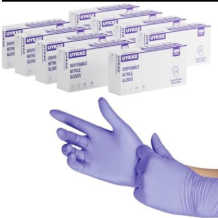 UYKKE Nitrile Disposable Gloves 4 Mil Nitrile Cleaning Gloves Latex Free for Food Prep, Cooking,Lab,Home,Salon&Tattoo, Size L, 1000 pcs