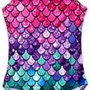 HONISEN Girls One Pieces Swimsuit Cute Swimwear Bathing Suits, 130-140