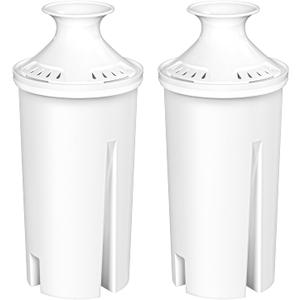 Fil-Fresh 2-Pack Filter Replacements for Brita Water Pitchers and Dispensers, NSF 53&42 Certified to Reduce Cadmium, Mercury, Copper, Zinc, BPA free, Lasts 2 Months or 40 Gallons
