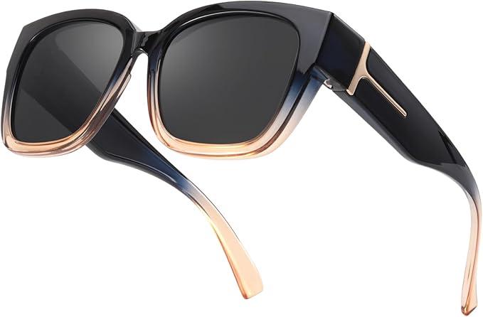 FIMILU Oversized Fit Over Sunglasses for Women, Polarized Trendy Ergonomics Sun Glasses High-Definition UV Protection