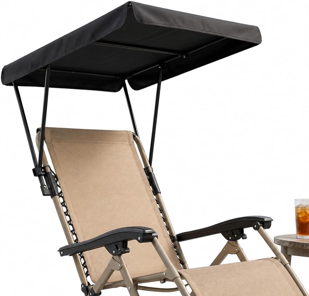 Chair Umbrella with Adjustable Clamp for Beach Chair Beach Umbrella Shade Canopy, 32.321.3 in Sun Protection, Fits Camping, Lawn, Zero Gravity, Lounge, Fishing Chairs & Wheelchairs