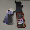 Compatible with Motorola Edge 2021/Edge 5G UW 2021 Case, Heavy Duty Rugged Shockproof Full Body Protection Kickstand Case with Belt Clip Holster for Motorola Edge 2021 Phone (Orange)