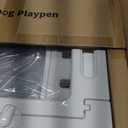 Clear-air Dog Playpen Indoor Acrylic Pen, 24" H, White, 12 Panels