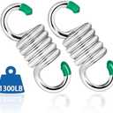 2Pack Premium Porch Swing Springs (Silver Small),1300lb Heavy Duty Springs, Rust Resistant Swing Springs, Spring for Swing Hammock Hanging Chair Spring for Hammock Spring,Porch Swings