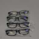 Gaoye +2.0 Reading Glasses Men - Blue Light Blocking Lenses, TR90 Frames, UV400 - Eyeglasses with Clear Vision (A4 Pack Black)