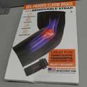 DR. BRACE Elite Elbow Brace Support, Breathable Elbow Compression Sleeve with Gel Pad for Golfer's, Tennis Elbow & Tendonitis Treatment & Pain Relief 2024 (A Black-White, Large)