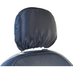 2 Pcs Satin Car Headrest Cover for Women Haircare Soft Satin Car Head Rest Cover for Hair Protection Satin Cover for Headrest, Reusable and Adjustable (Satin- Black)