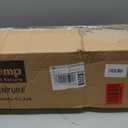 KingCamp Hammock Chair with Footrest  Heavy Duty Swinging Rocking Camping Chairs for Adults up to 400lbs, Folding Portable Oversized Rocker with Cup Holder & Pillow for Outdoor Beach Lawn RV Sports (Footrest Deluxe Black/Grey)