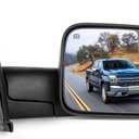 SCITOO Right Passenger Side Rear View Mirror Fit 2002-2008 for Dodge Ram 1500 2003-2009 for Ram 2500 3500 Pickup Tow Mirror Power Heated
