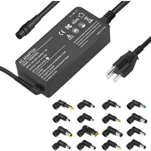 90W Universal AC Adapter Laptop Charger Compatible with HP Dell Lenovo Acer Asus Toshiba IBM Sony Fujitsu Gateway Notebook Ultrabook Chromebook Power Supply Cord with 16 Connectors