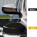 Moonlinks Compatible with Nissan Sentra 2013 2014 2015 2016 2017 2018 2019 Right Side Mirror Cover Replacement, Glossy Black Right Passenger Side Door Rearview Side Mirror Cap Trim